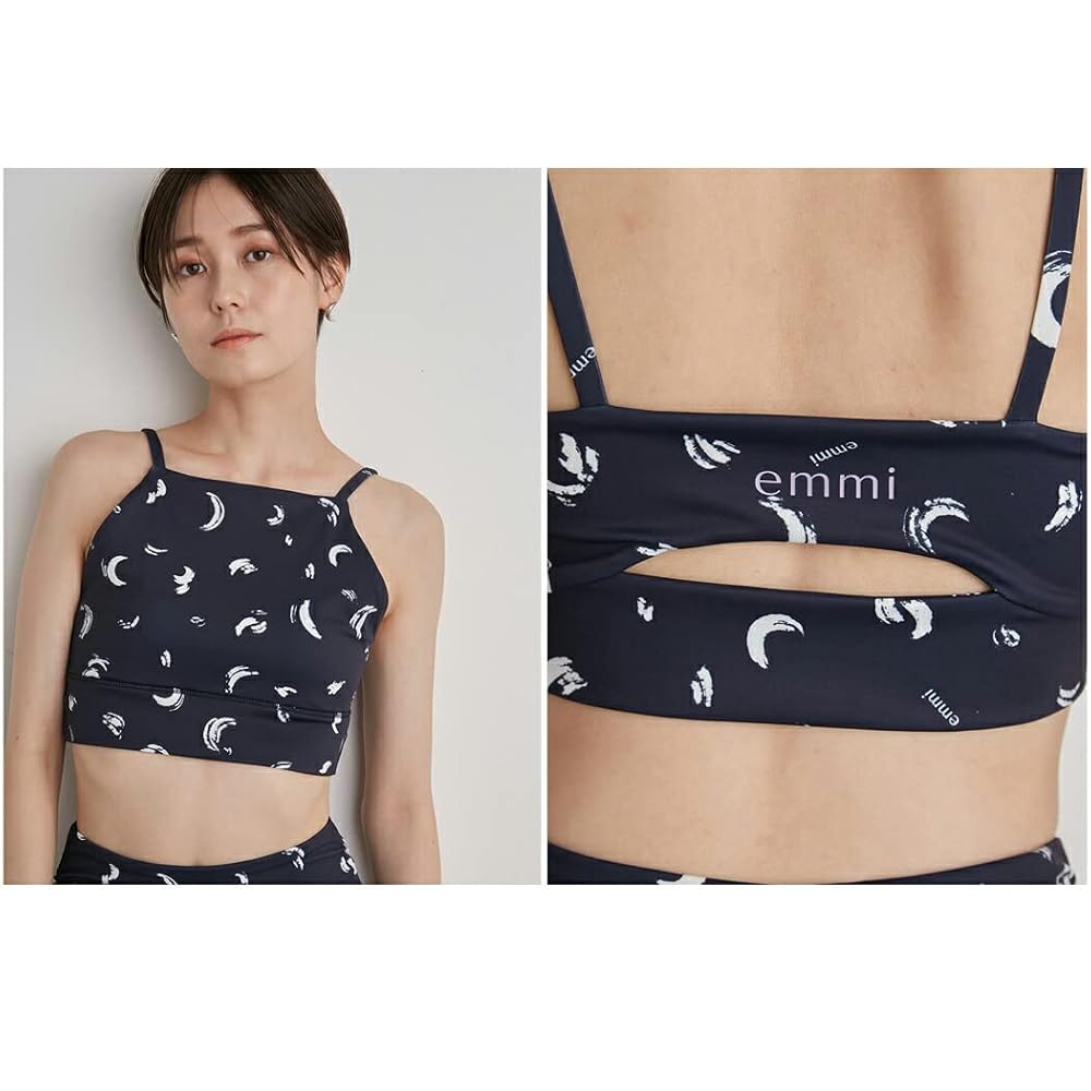 Amazon | [エミ] Wellness &Training WEAR MOON柄ブラトップ